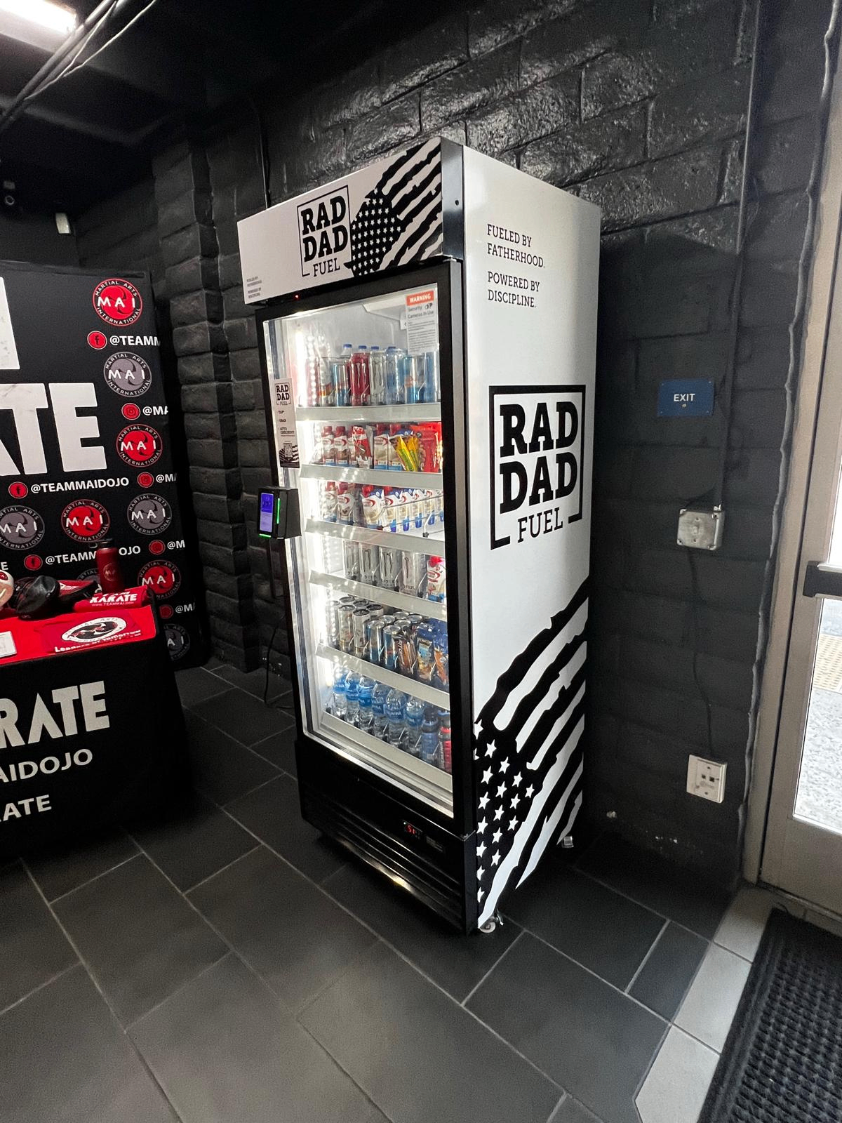 Custom-branded RAD DAD Fuel vending machine